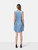 Moschino Love Moschino Blue Heart Shaped Button Dress
