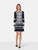Tory Burch Navy & White Gabriella Embroidered Dress