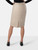 Max Mara Beige Tweed Midi Skirt