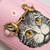 Gucci Pink Leather Cat Loafers