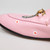 Gucci Pink Leather Cat Loafers