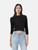 N. PEAL Black Cashmere Button Up Cardigan