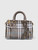 Burberry Brown Check Print Mini Bowling Bag