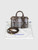 Burberry Brown Check Print Mini Bowling Bag