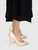 Gina Gold Satin Crystal Embellished Pumps