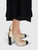 Miu Miu Gold Glitter & Calfskin Pumps