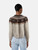 Céline Grey & Brown Fair Isle Wool Sweater
