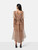 Self-Portrait Nude Dot Mesh Midi Dress