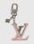 Louis Vuitton Pink Leather & Silver LV Keychain