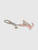 Louis Vuitton Pink Leather & Silver LV Keychain