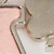 Louis Vuitton Pink Leather & Silver LV Keychain