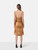 Mugler Beige Sheer Draped Corset Dress