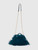 Strathberry Teal Mongolian Long Shearling Fur Bag