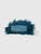 Strathberry Teal Mongolian Long Shearling Fur Bag