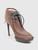 Burberry Brown Leather Shearling Lined Heeled Boots