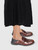 Loewe Brown Leather Croc Embossed Collapsible Loafers