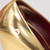 Céline Gold Leather Wedge Heels