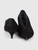 Céline Black Suede V-Neck Kitten Pumps