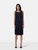 Lanvin Navy Sleeveless Fringe Dress