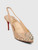 Christian Louboutin Beige Suede Drama Slingback Spike Pumps