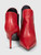 Saint Laurent Red Leather Ankle Boots