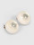 Chanel Vintage 1999 White CC Clip On Earrings