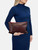 Valentino Garavani Burgundy & Red Leather Clutch