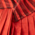 Bottega Veneta Red & Black Mesh Pleated Midi Skirt