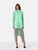 Etro Green Silk Striped Oversize Shirt