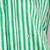 Etro Green Silk Striped Oversize Shirt