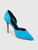 Céline Blue Suede D'Orsay Pumps