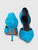 Céline Blue Suede D'Orsay Pumps