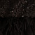 Milly Black Sequinned Feather Trim Amelia Dress