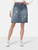 Gucci Blue Denim Beaded Waistband Skirt