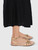Gianvito Rossi Gold Leather Braided Knot Sandals
