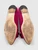 Tod's Fuchsia Suede Feather Detail Flats