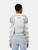 Philipp Plein White Studded Leather Jacket