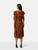 Walter Baker Orange Tiger Print Dress
