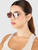 Miu Miu Gold Frame Dark Violet Lenses Sunglasses