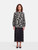 Alexander McQueen Seashell Silk High Low Hem Blouse