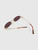 Miu Miu Gold Frame Violet Rimless Sunglasses