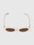 Miu Miu Milk Ecru Acetate Oval Sunglasses