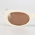 Miu Miu Milk Ecru Acetate Oval Sunglasses