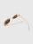 Miu Miu Milk Ecru Acetate Oval Sunglasses