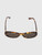 Miu Miu Havana Acetate Oval Sunglasses