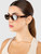 Miu Miu Havana Acetate Oval Sunglasses