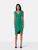 Roberto Cavalli Green Ruched Dress