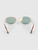 Miu Miu Gold Frame Green Lenses Sunglasses