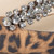 Jimmy Choo Brown Suede Leopard Embellished Flats