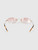 Miu Miu Gold Frame Pink Rimless Sunglasses
